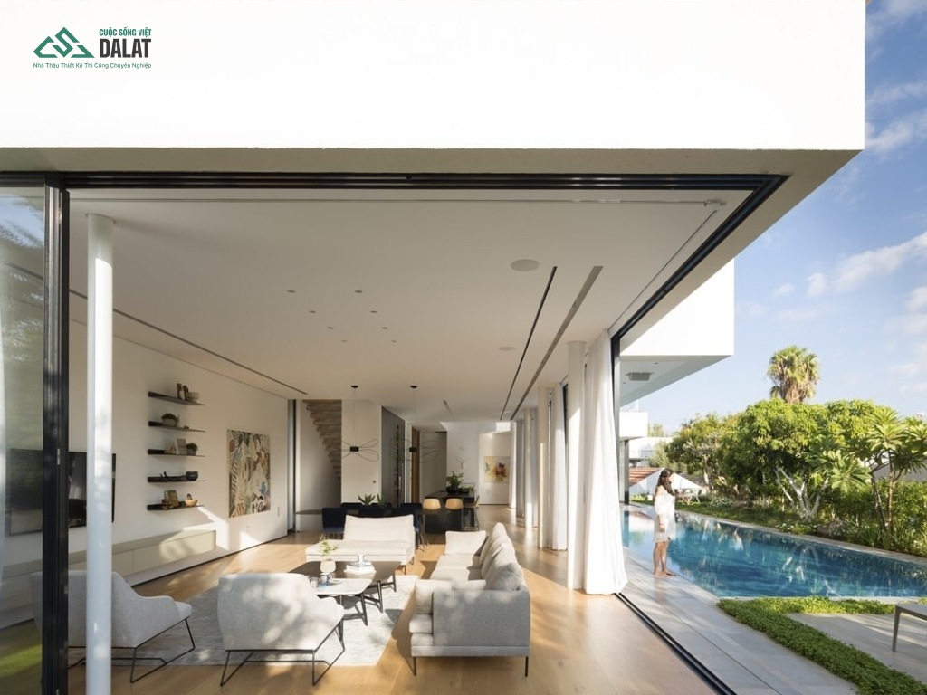 Phong thủy khi thiết kế nhà vườn mái bằng