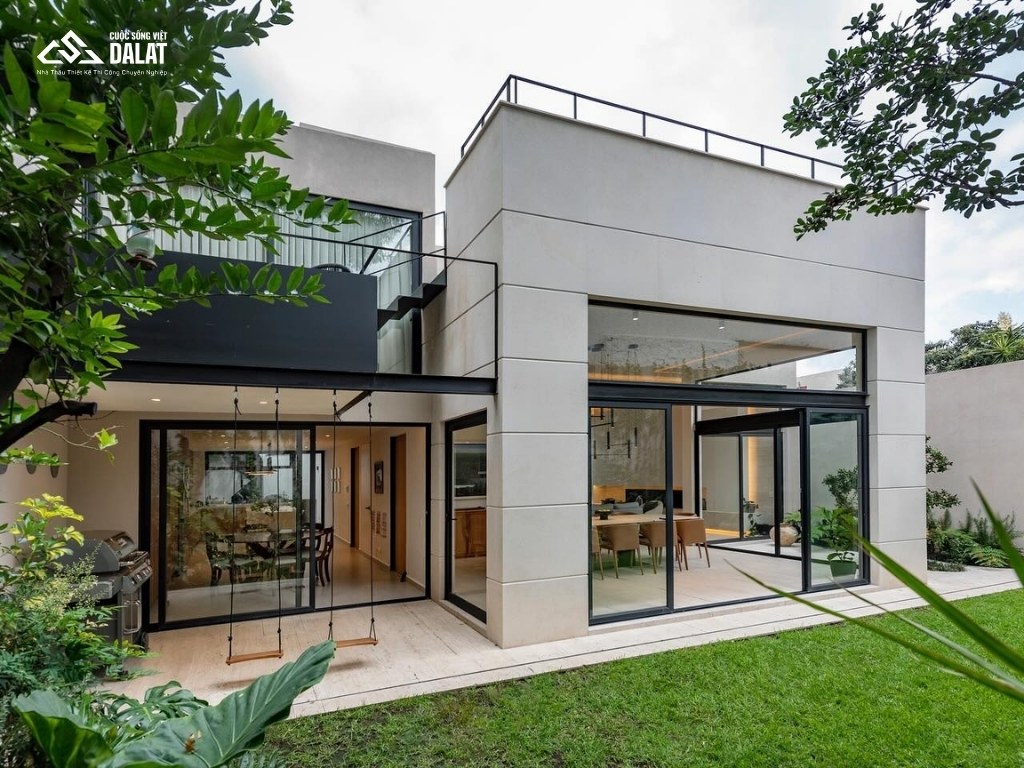 Mẫu nhà vườn không gian mở