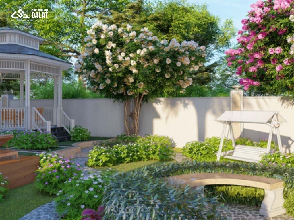 Mẫu sân vườn nhà phố Japandi