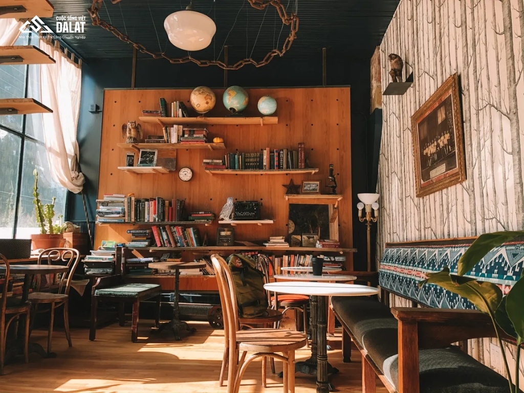 Nhà gỗ quán cà phê phong cách Scandinavian