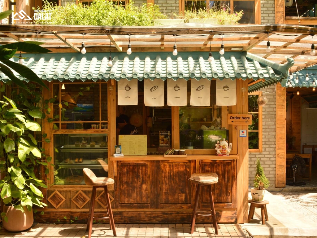 Bản thiết kế quán cà phê phong cách vintage