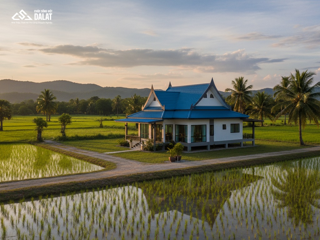 Tìm hiểu mẫu nhà mái Thái cấp 4 ở nông thôn có gì đặc biệt?