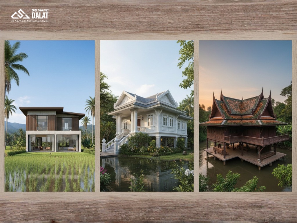 Phân loại mẫu nhà mái Thái cấp 4 ở nông thôn