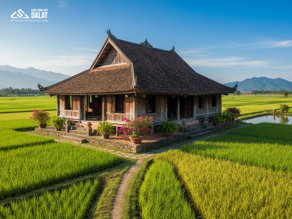 Mẫu nhà mái Thái nông thôn phổ biến