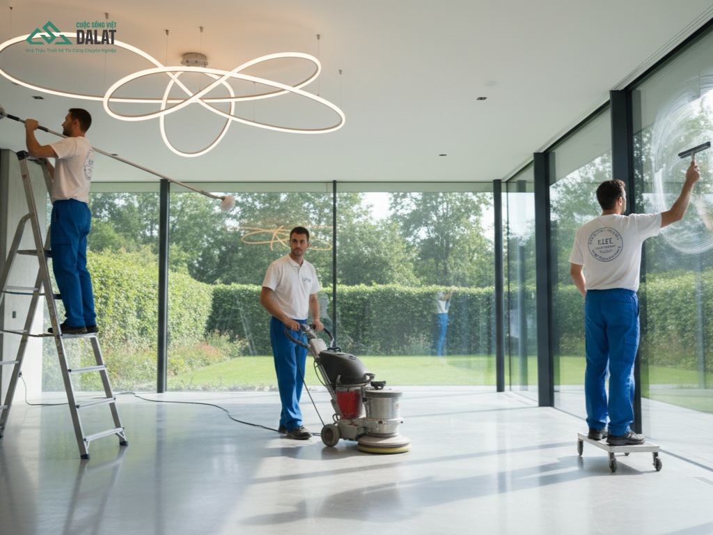 Hướng dẫn cách dọn nhà sau xây dựng đầy đủ các bước chi tiết