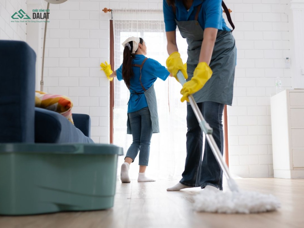 Quy trình làm việc của một dịch vụ vệ sinh nhà trọn gói gồm những gì?