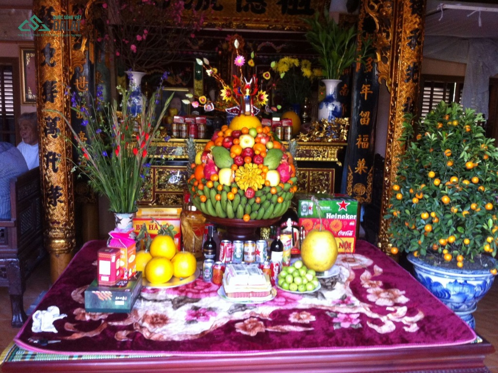 Tân trang lại bàn thờ gia tiên khi sửa nhà đón Tết
